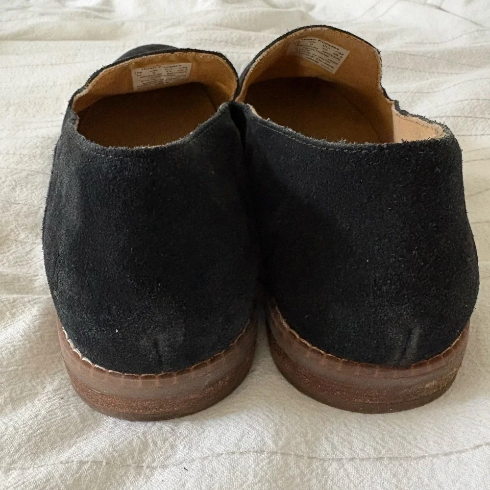 Hush‎ Puppies Wren Loafers Black Suede Round Toe Classic Women’s 11